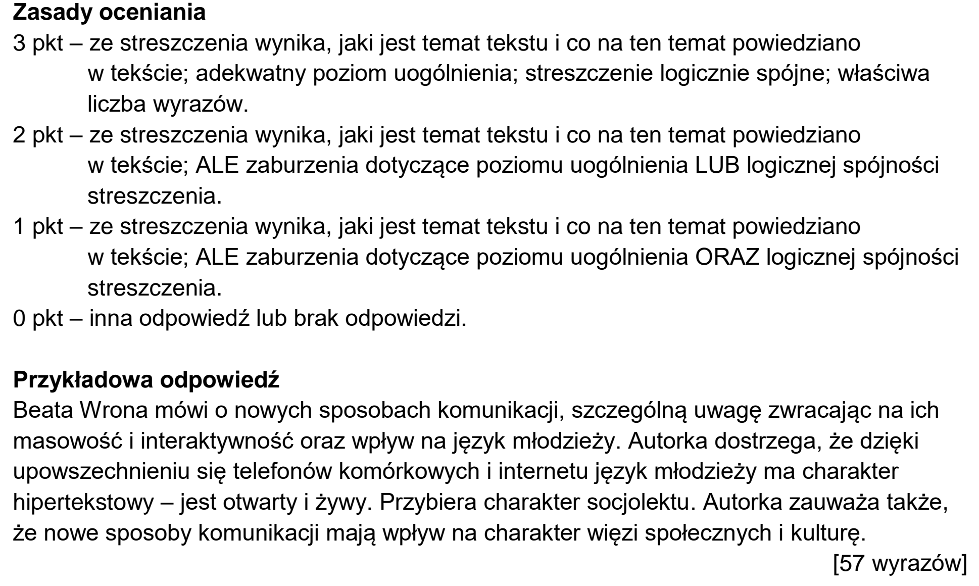 Matura, maj 2025, odpowiedź do zadania 13