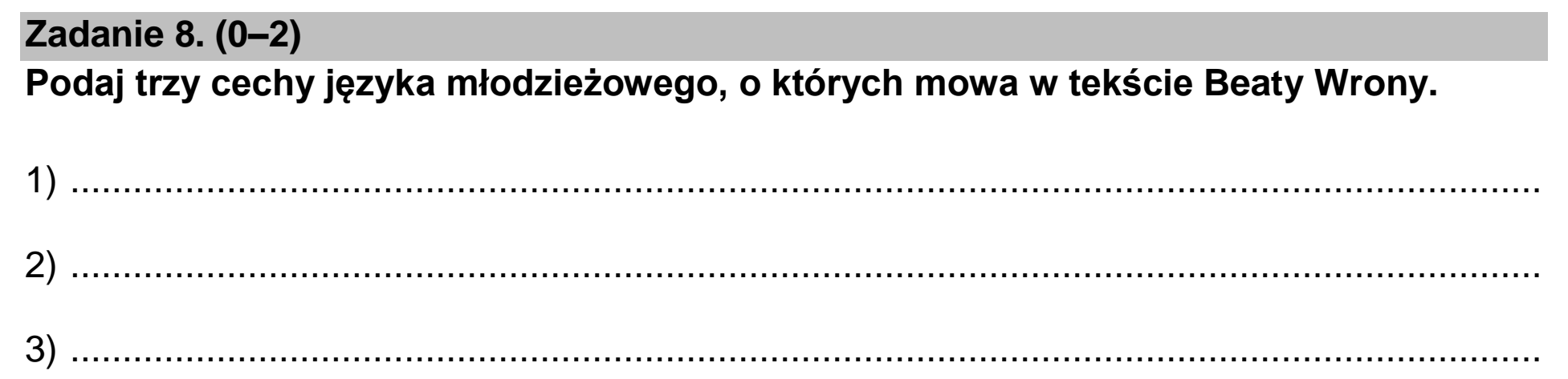 Matura, maj 2025, podgląd zadania 8