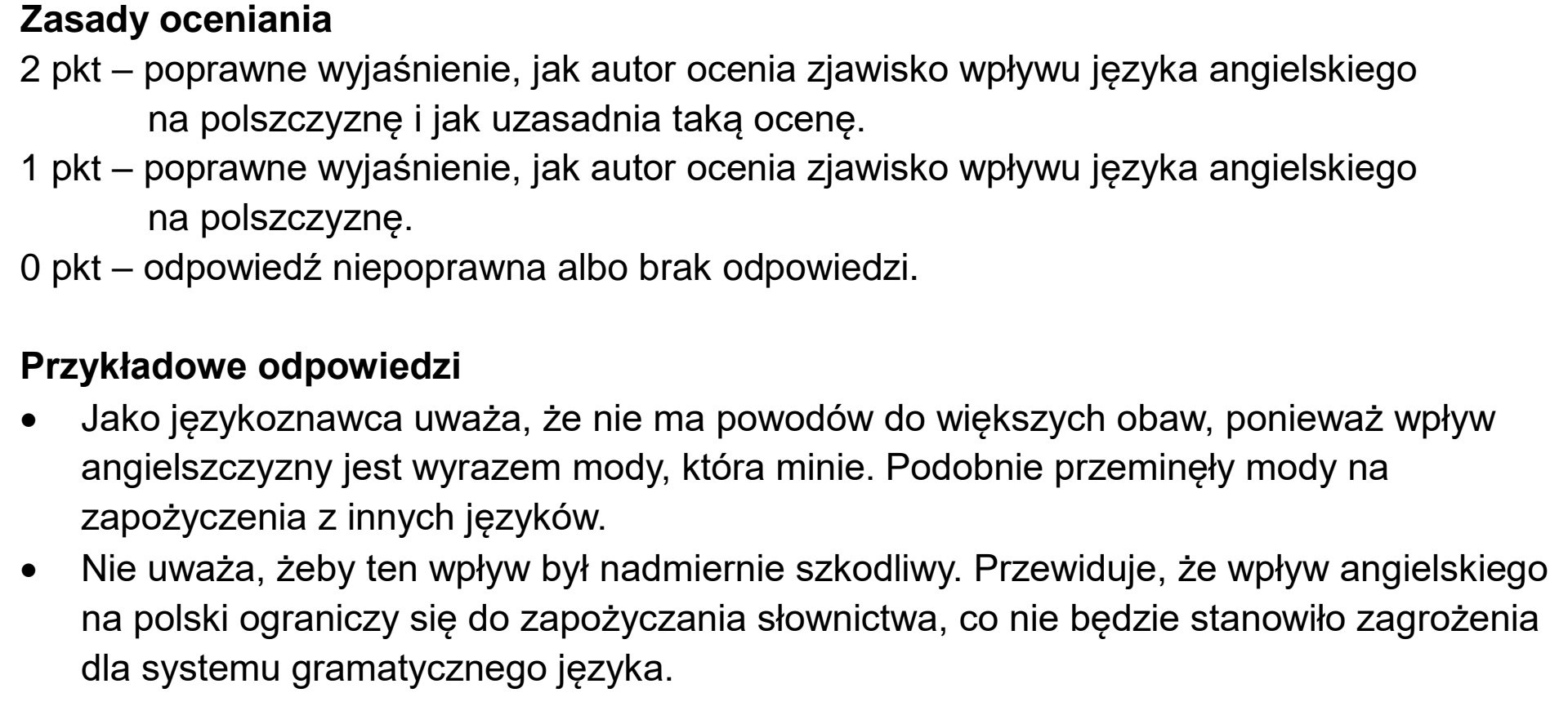 Matura, maj 2026, odpowiedź do zadania 2