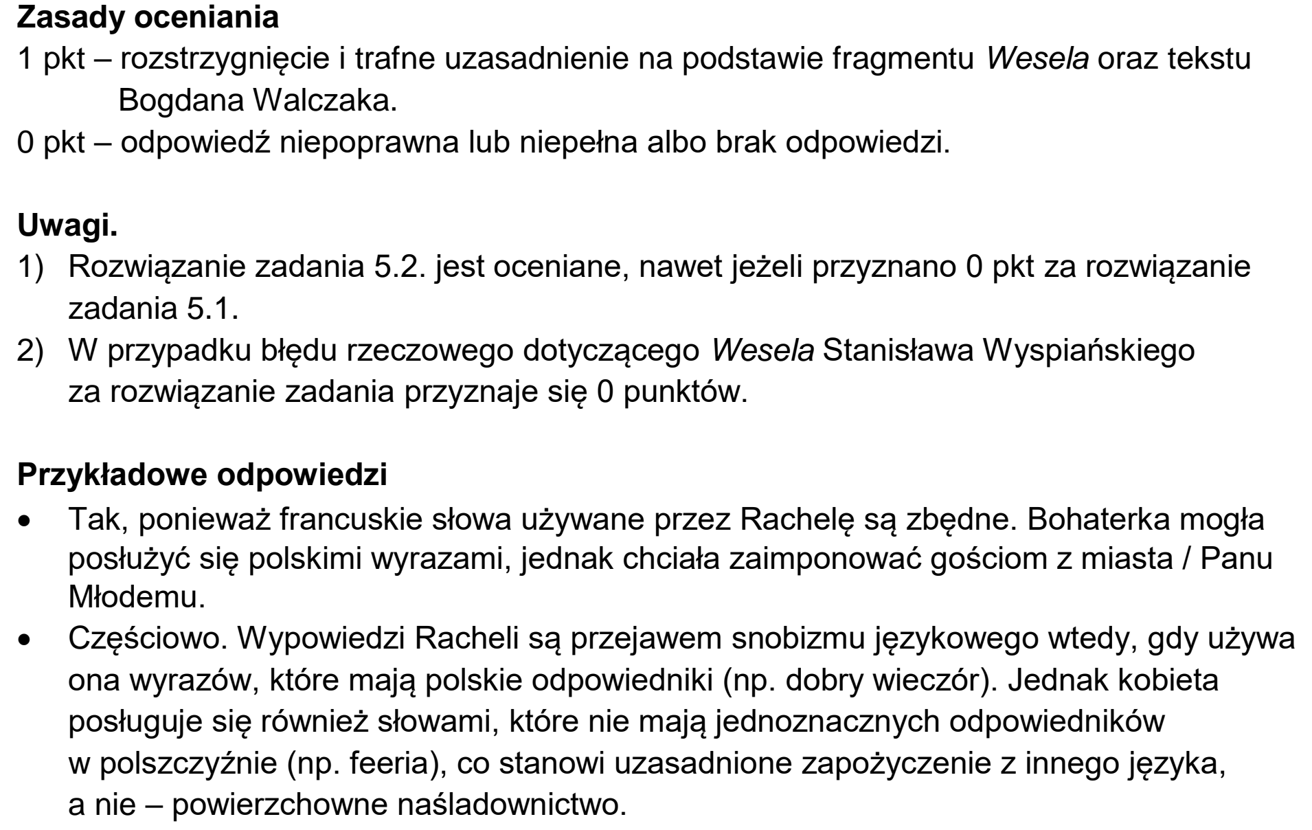 Matura, maj 2026, odpowiedź do zadania 5.2