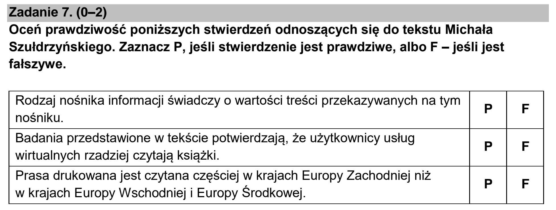 Matura, maj 2026, podgląd zadania 7