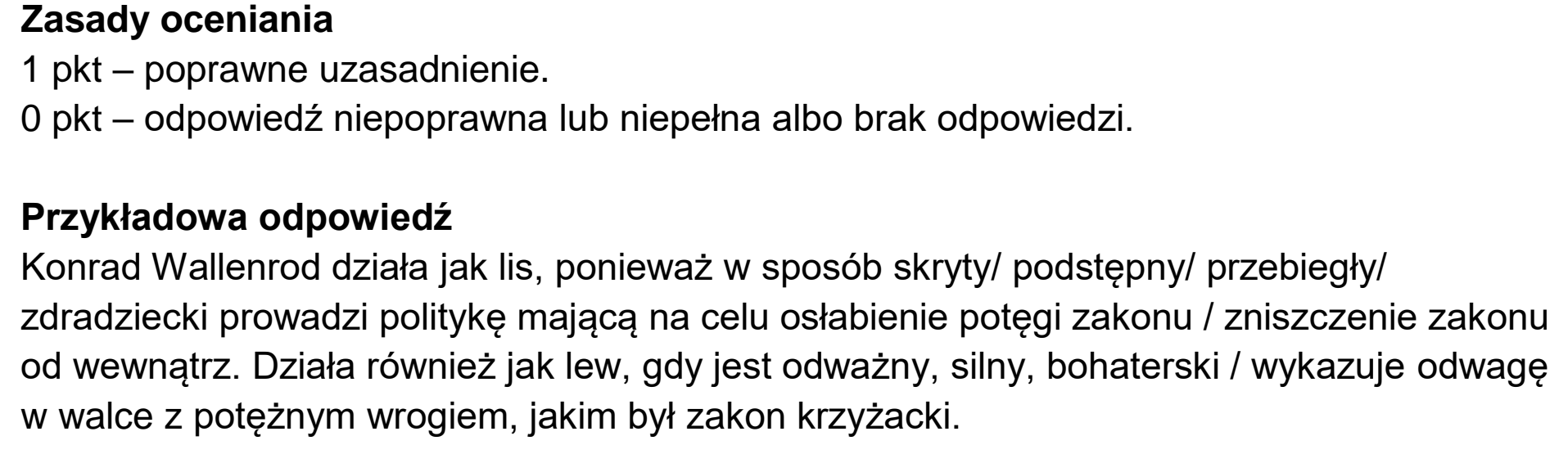 Matura dodatkowa, czerwiec 2023, odpowiedź do zadania 10