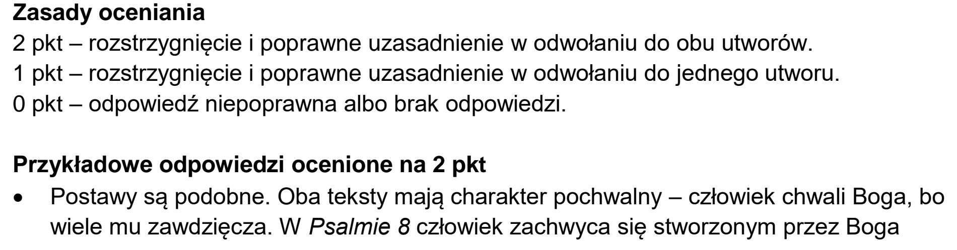 Matura dodatkowa, czerwiec 2023, odpowiedź do zadania 8, fragment 1