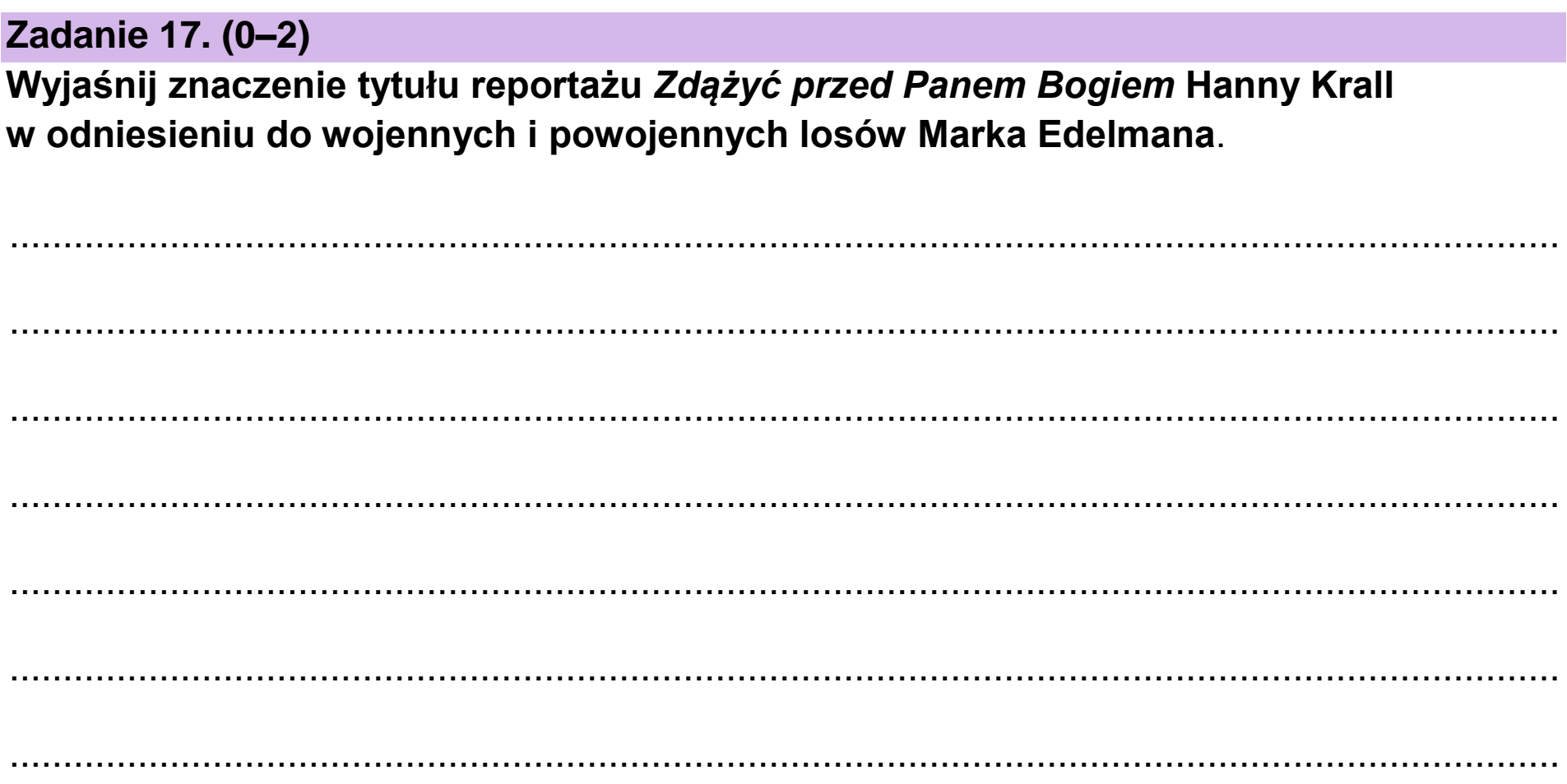 Matura dodatkowa, czerwiec 2023, podgląd zadania 17