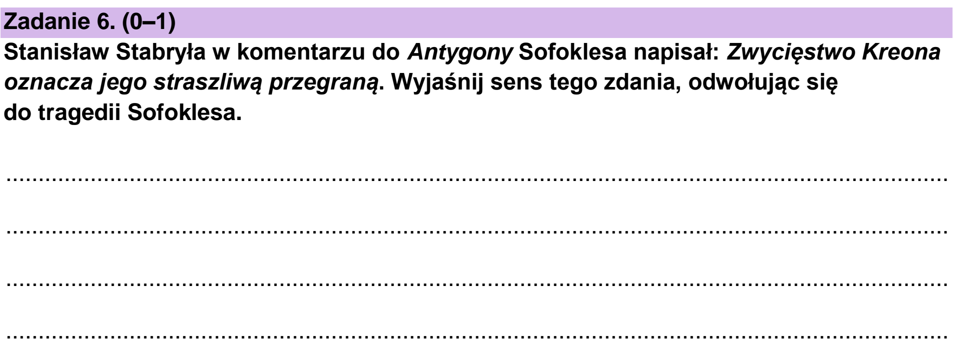 Matura dodatkowa, czerwiec 2023, podgląd zadania 6