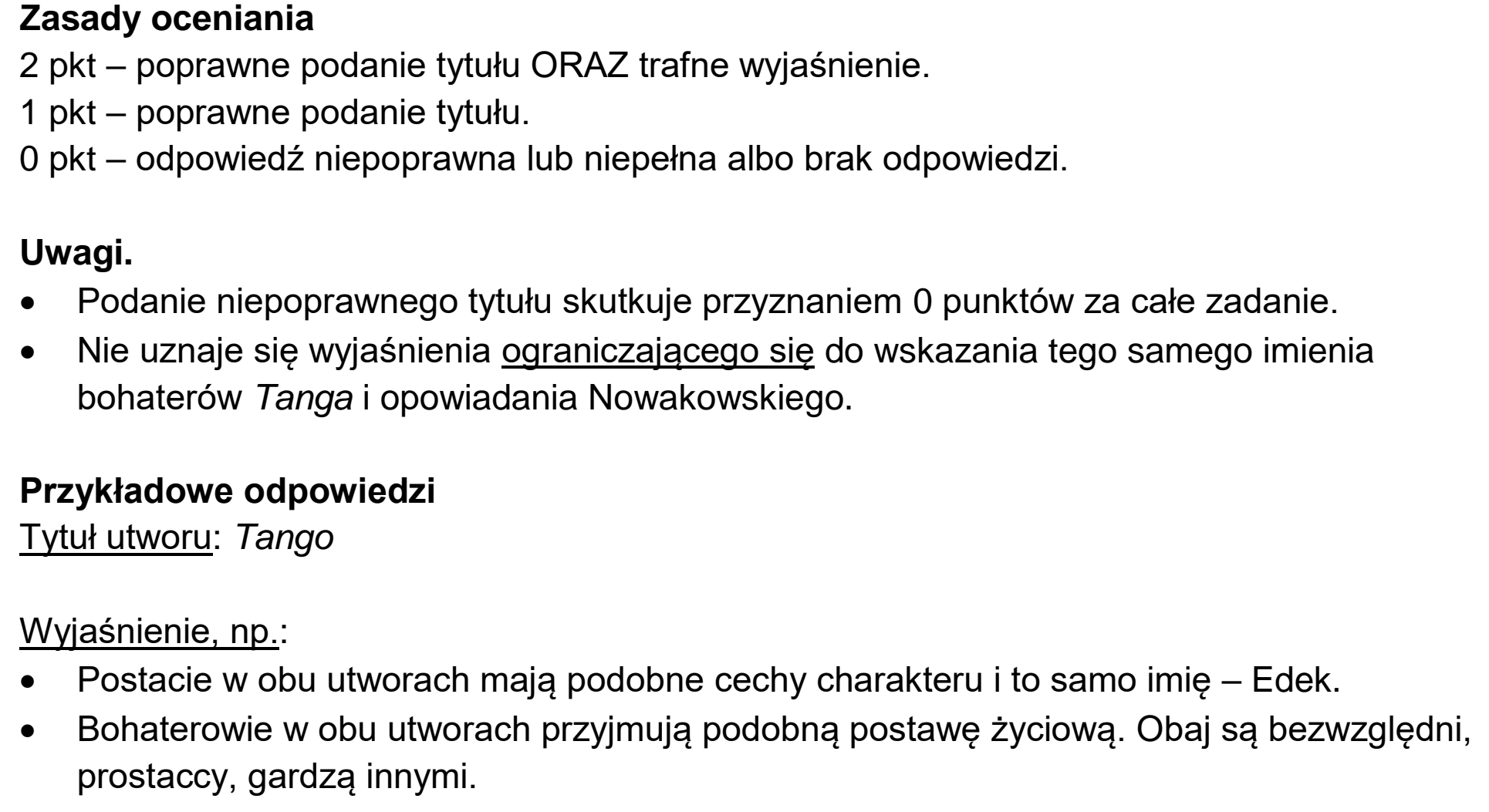 Matura dodatkowa, czerwiec 2024, odpowiedź do zadania 14