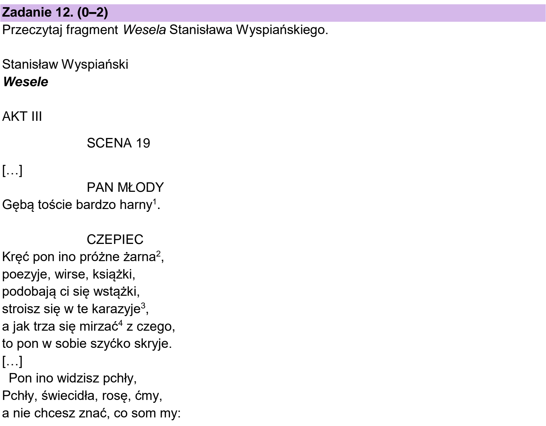 Matura dodatkowa, czerwiec 2024, podgląd zadania 12, fragment 1