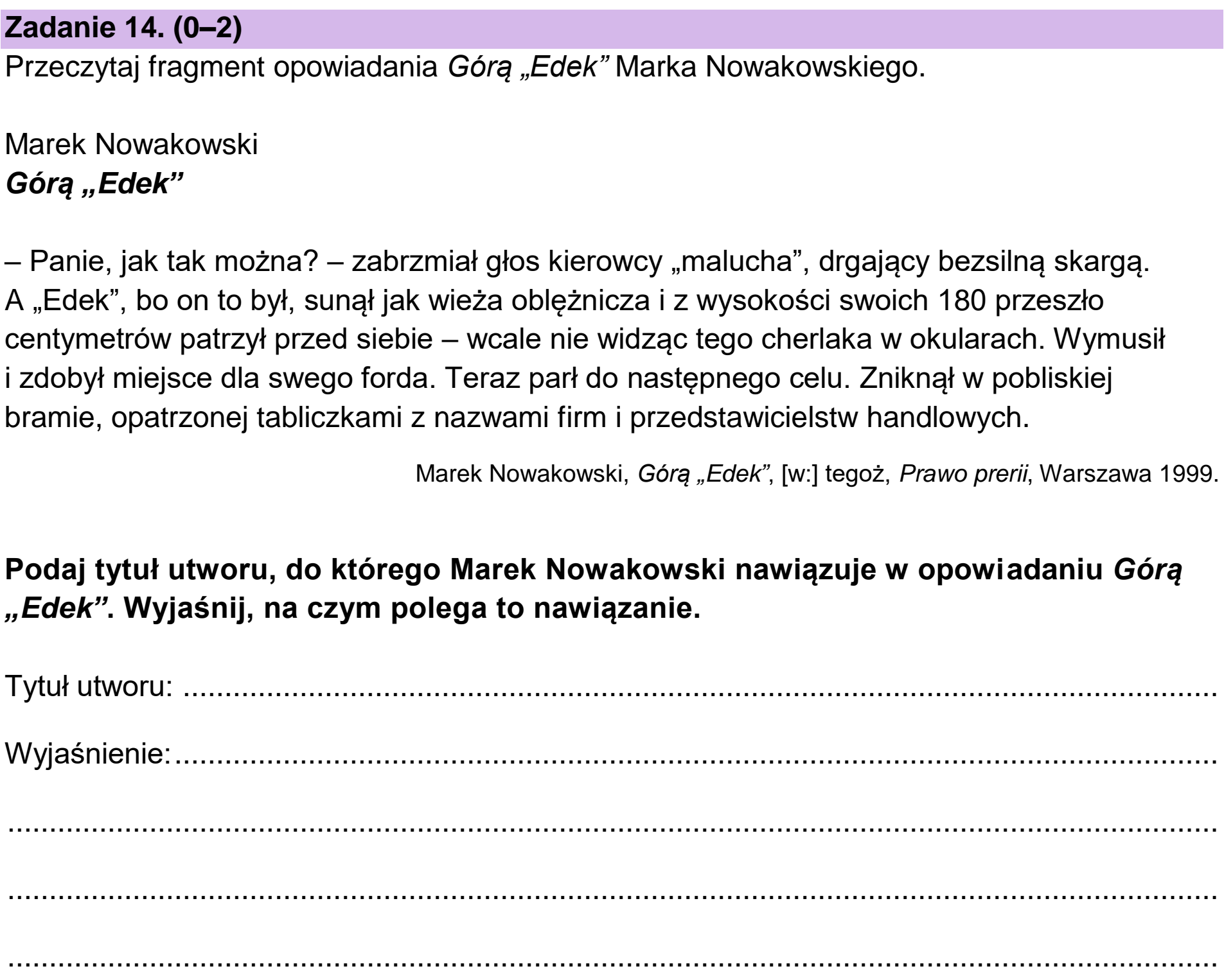 Matura dodatkowa, czerwiec 2024, podgląd zadania 14