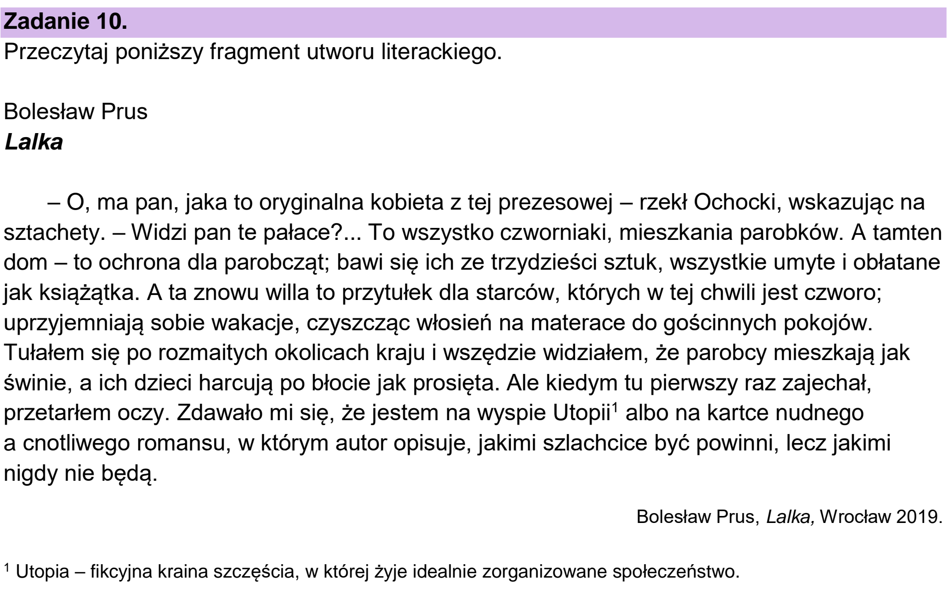 Matura dodatkowa, czerwiec 2025, wstęp zadania 10