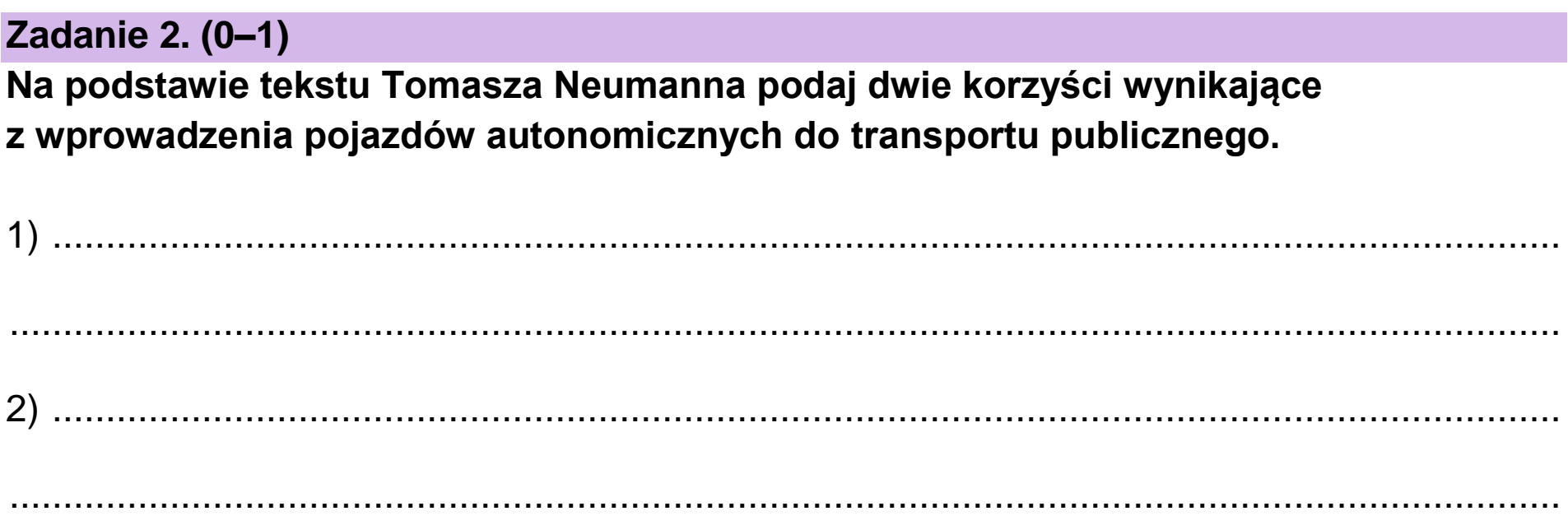 Matura dodatkowa, czerwiec 2025, podgląd zadania 2