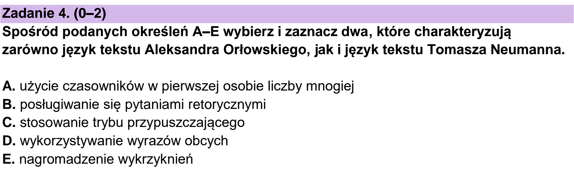 Matura dodatkowa, czerwiec 2025, podgląd zadania 4