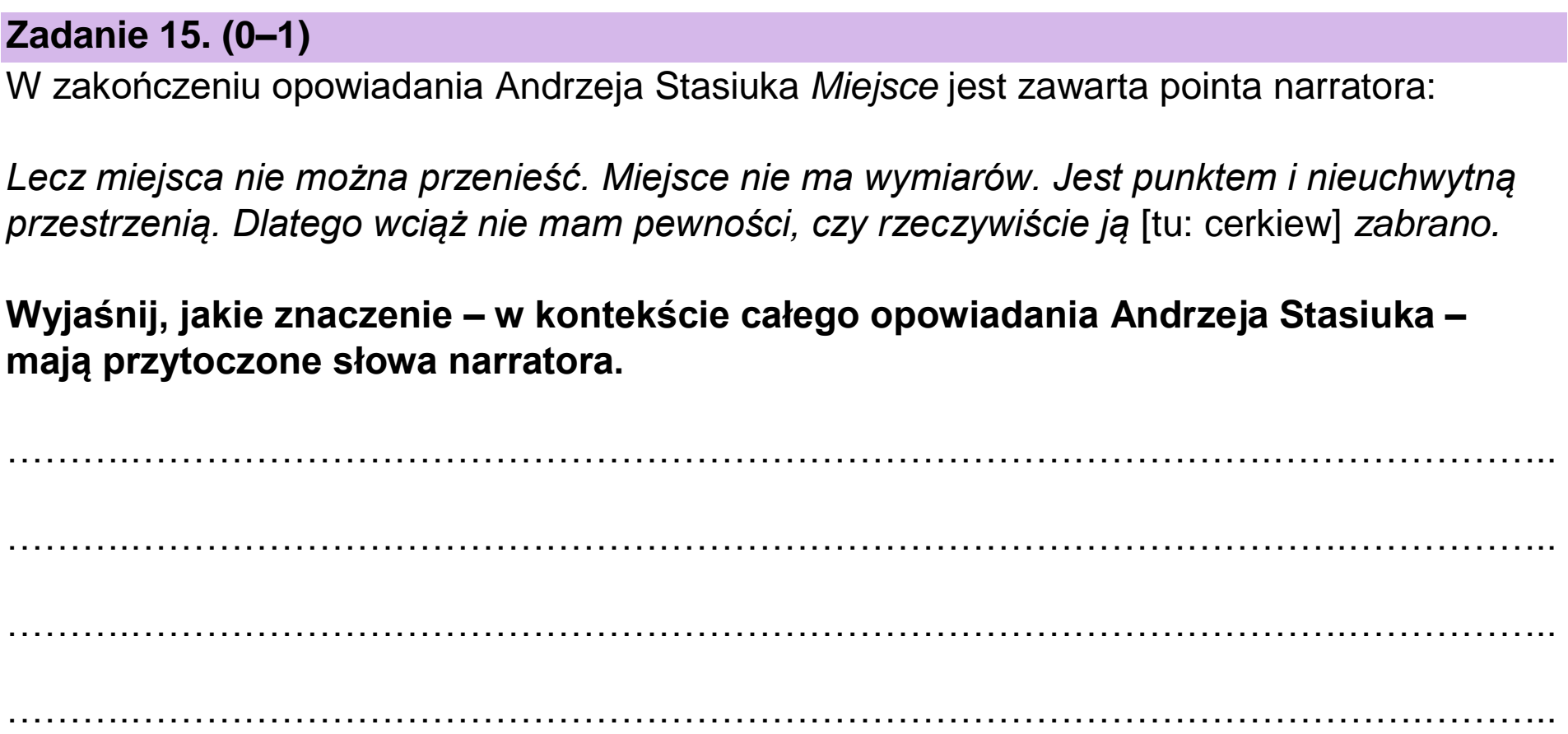 Matura próbna, grudzien 2022, podgląd zadania 15