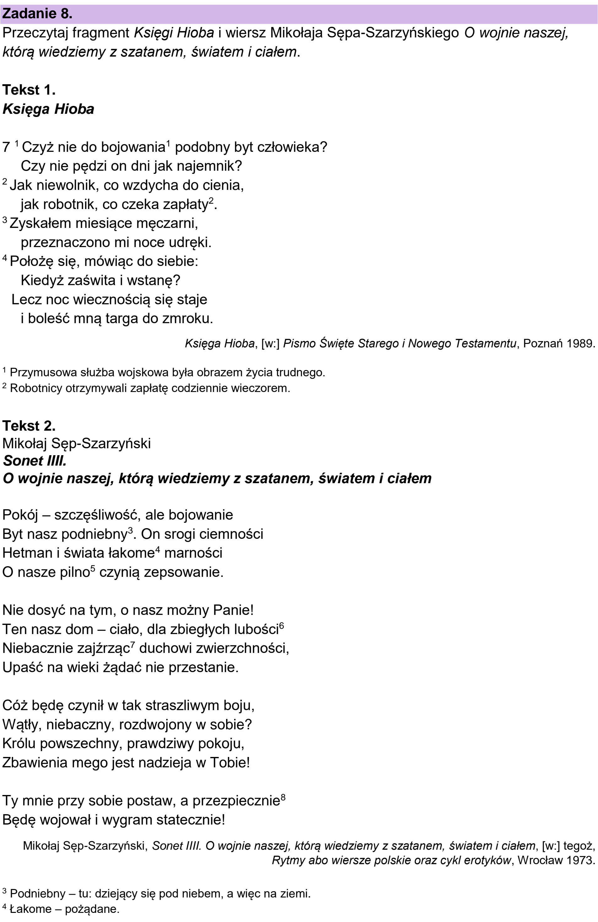 Matura próbna, grudzien 2022, wstęp zadania 8, fragment 1