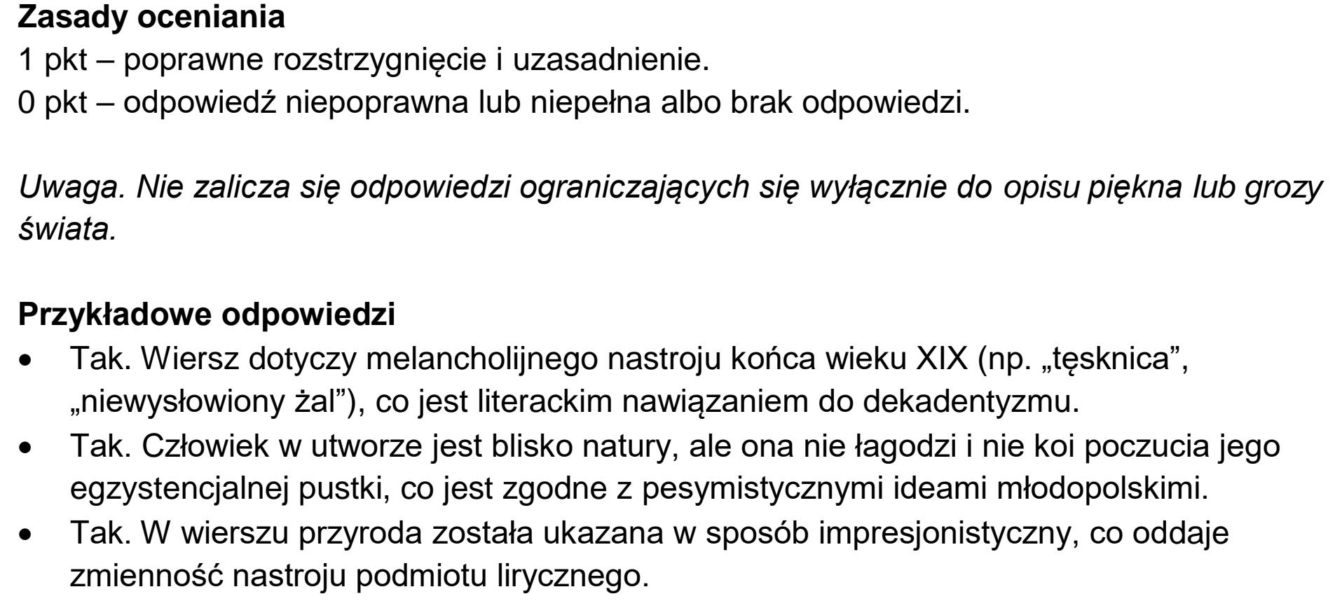 Matura próbna, grudzien 2023, odpowiedź do zadania 11