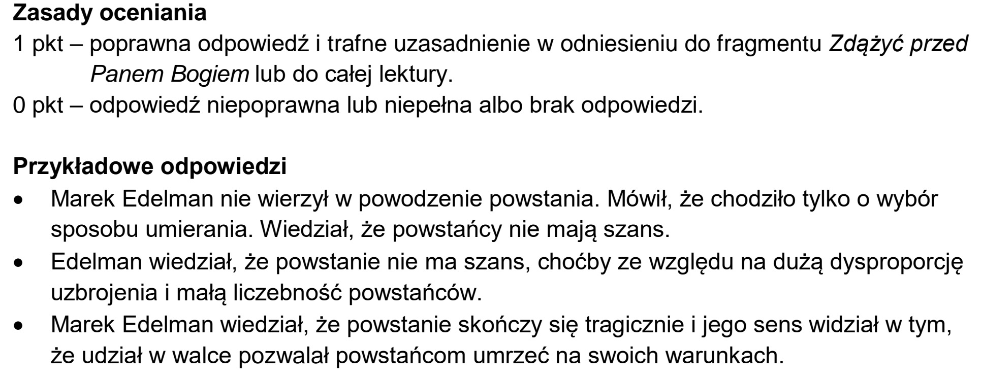 Matura próbna, grudzien 2023, odpowiedź do zadania 14
