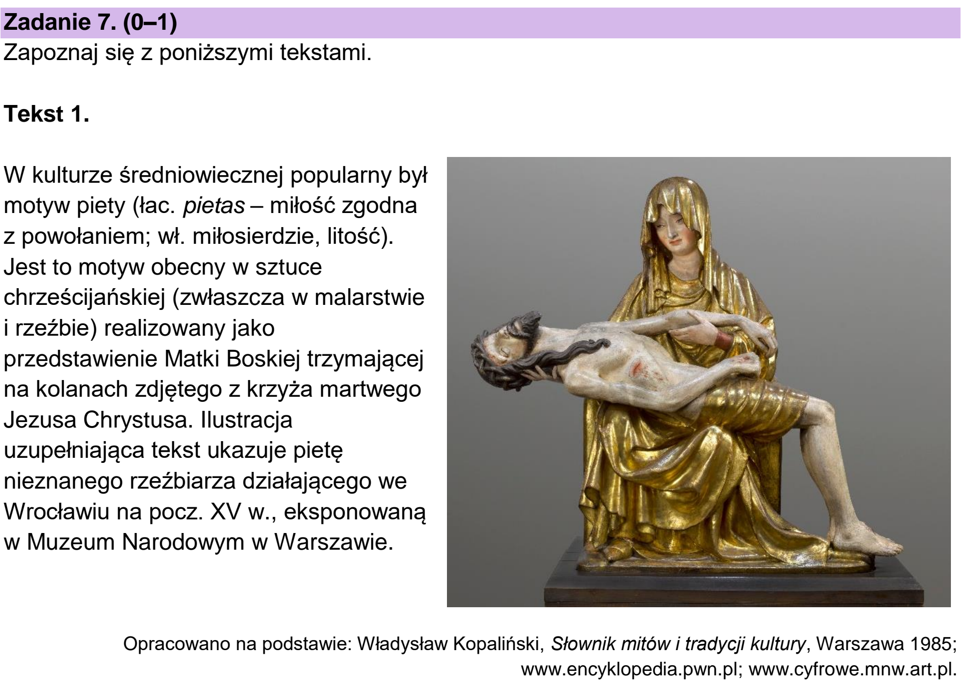 Matura próbna, grudzien 2023, podgląd zadania 7, fragment 1
