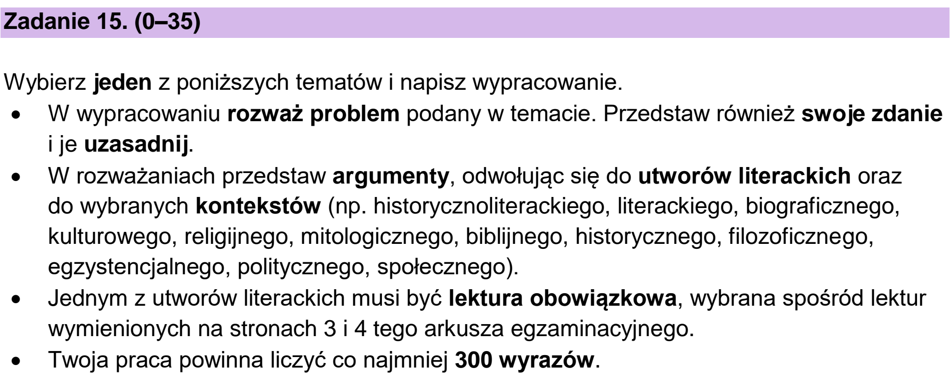 Matura próbna, grudzien 2023, podgląd zadania 15