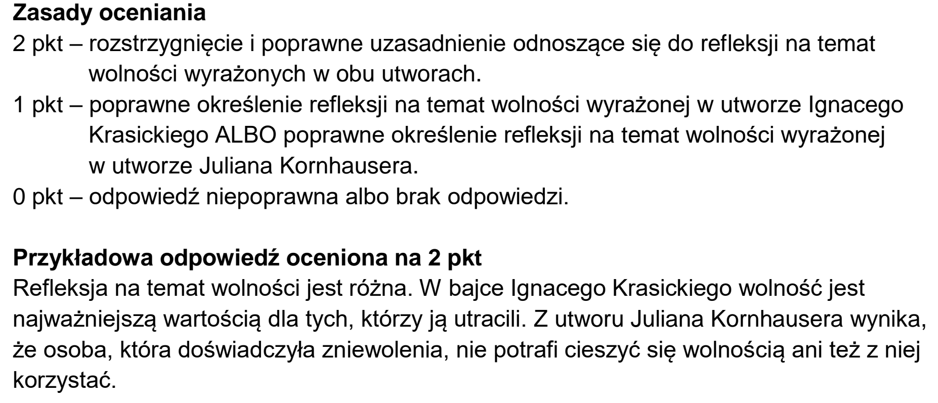 Matura próbna, grudzien 2024, odpowiedź do zadania 14