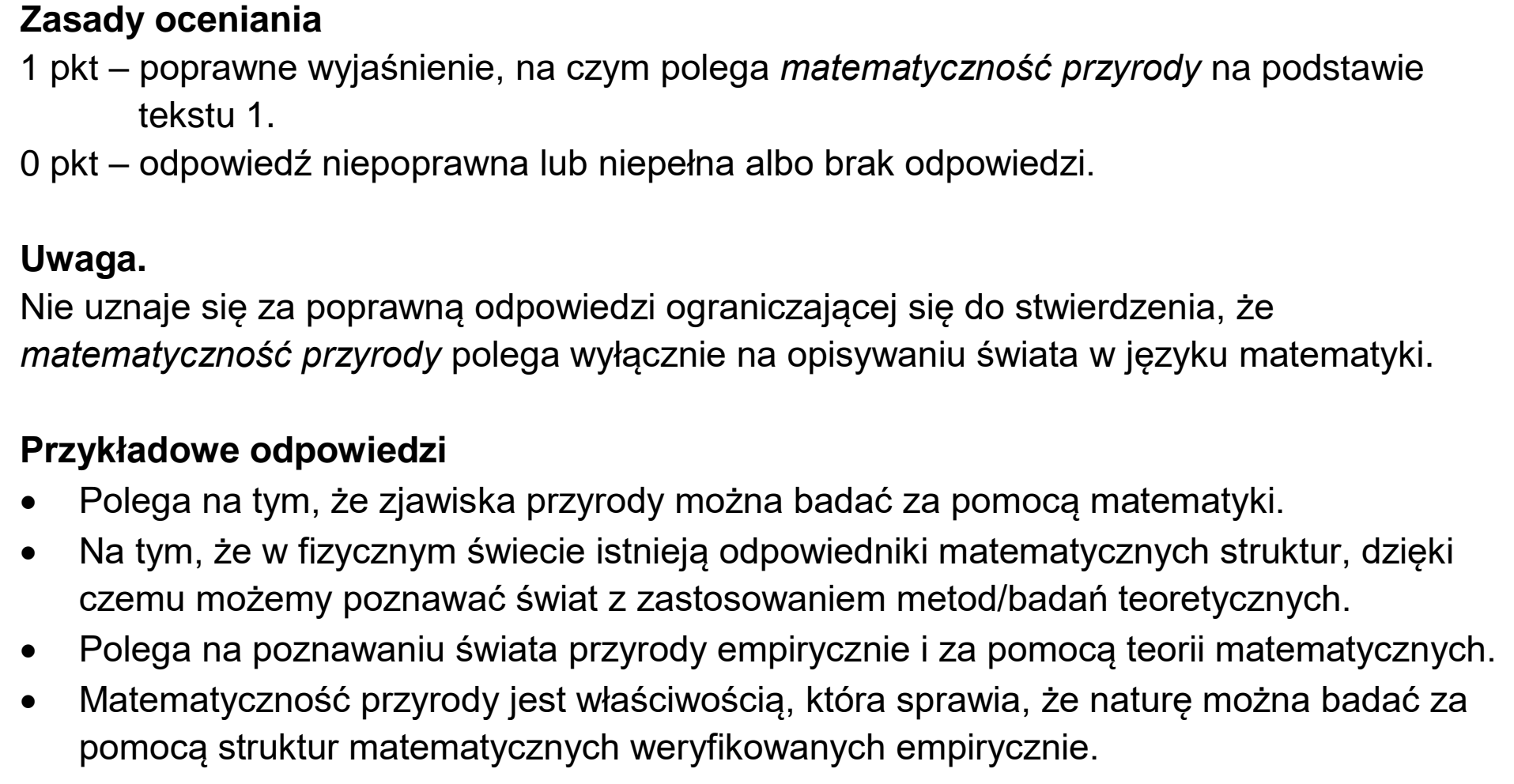 Matura próbna, grudzien 2024, odpowiedź do zadania 2