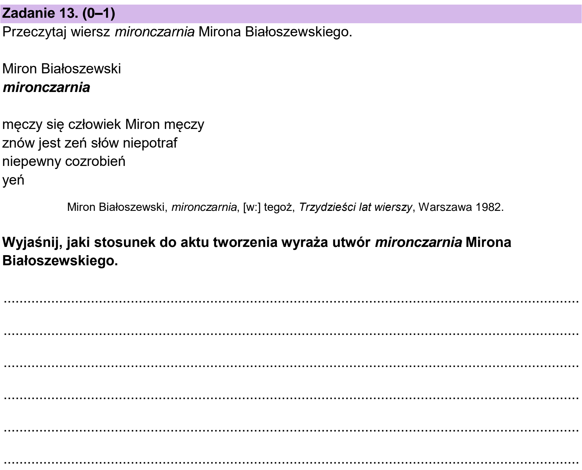 Matura próbna, grudzien 2024, podgląd zadania 13