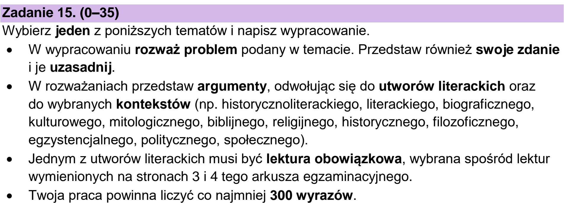 Matura próbna, grudzien 2024, podgląd zadania 15