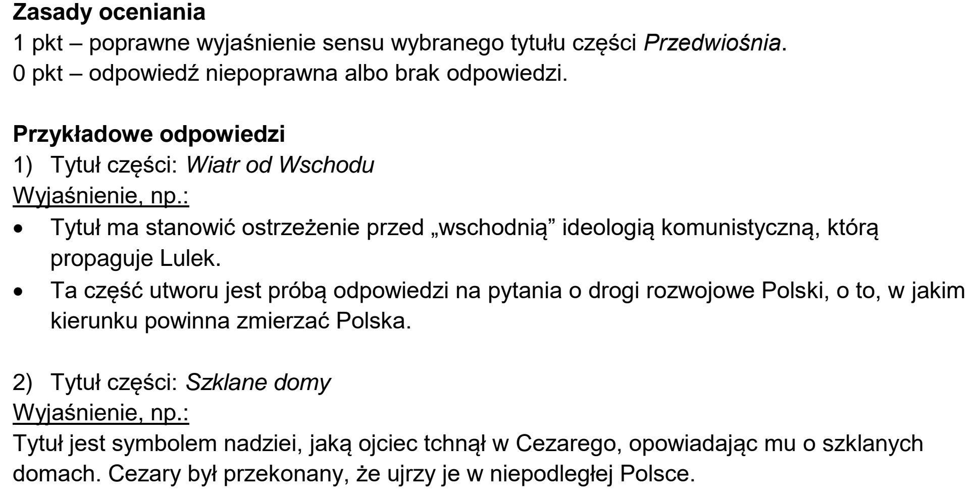 Matura, maj 2023, odpowiedź do zadania 15