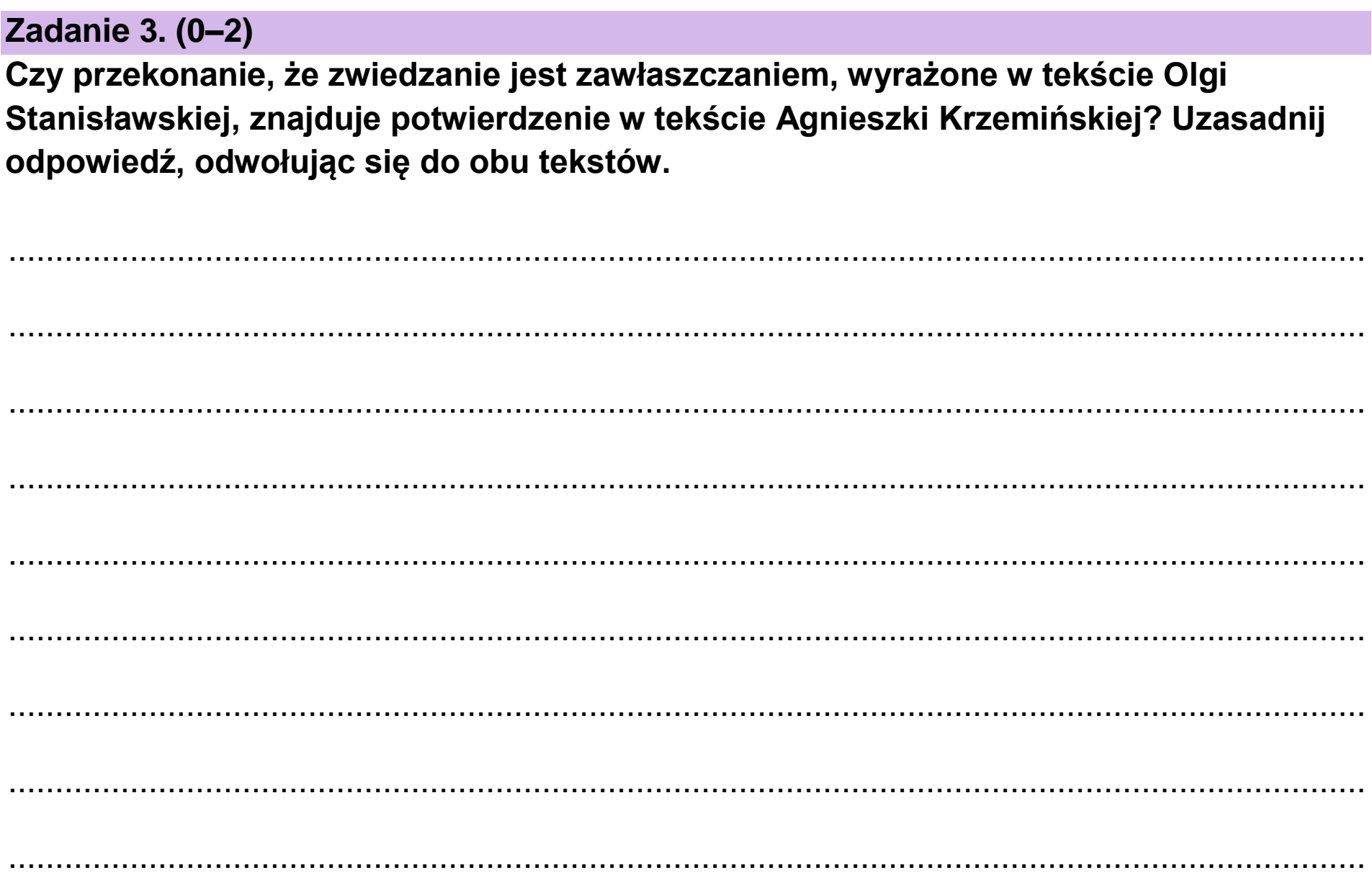 Matura, maj 2023, podgląd zadania 3