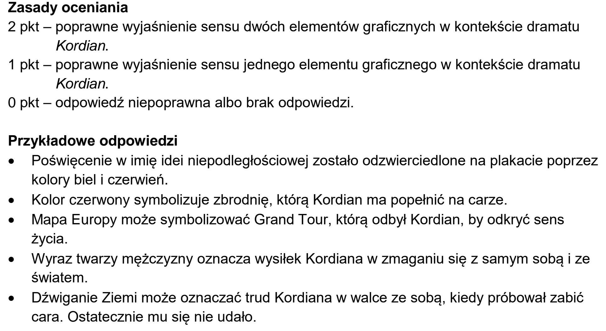 Matura, maj 2024, odpowiedź do zadania 12