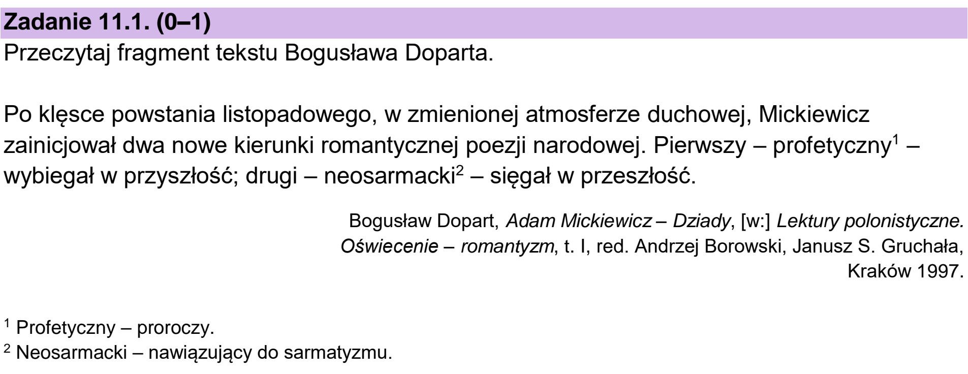 Matura, maj 2024, podgląd zadania 11, fragment 1