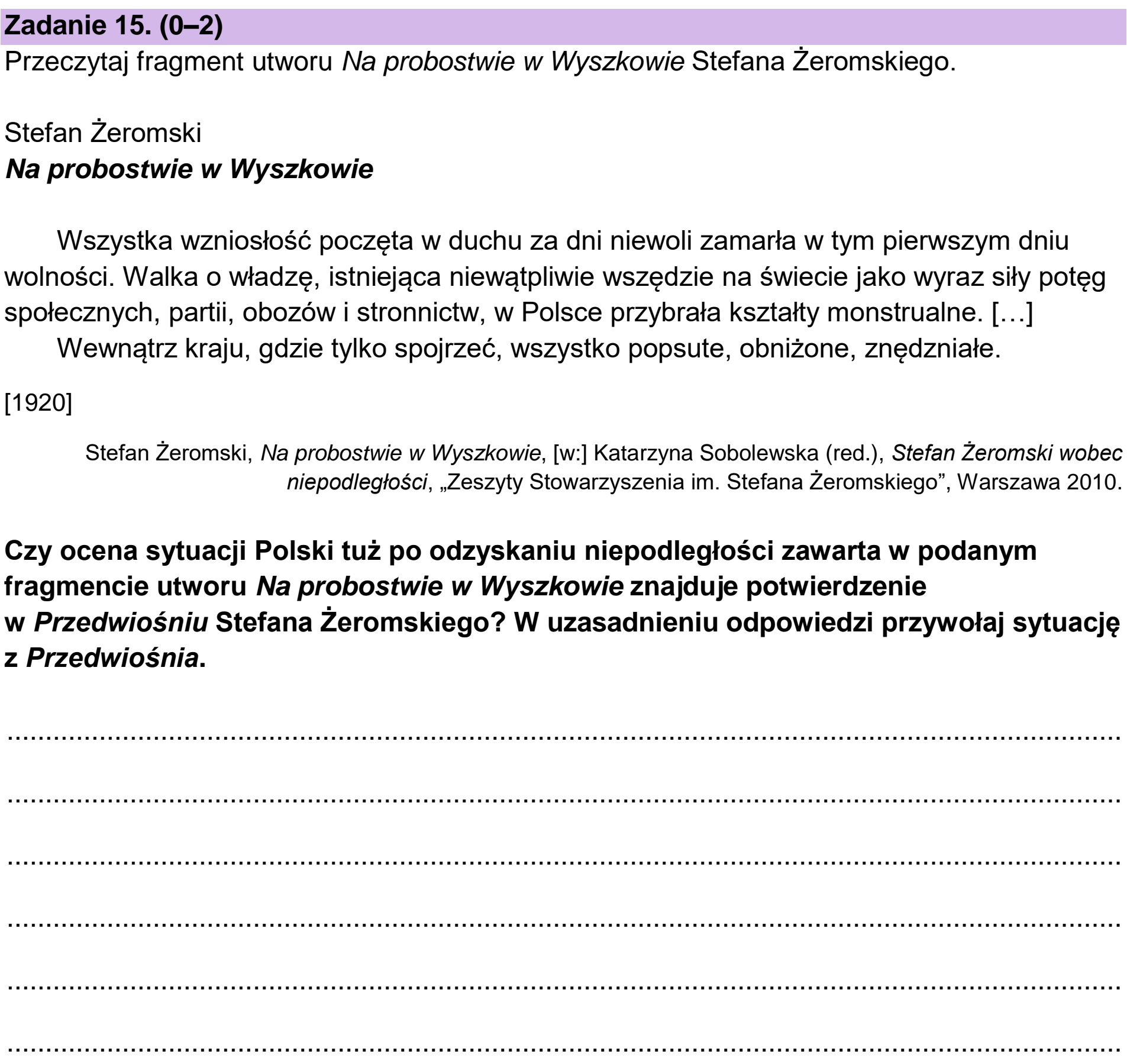 Matura, maj 2024, podgląd zadania 15