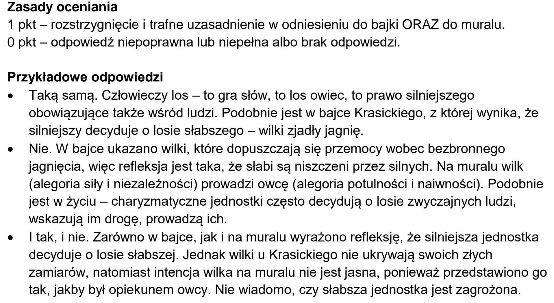 Matura, maj 2026, odpowiedź do zadania 10, fragment 1