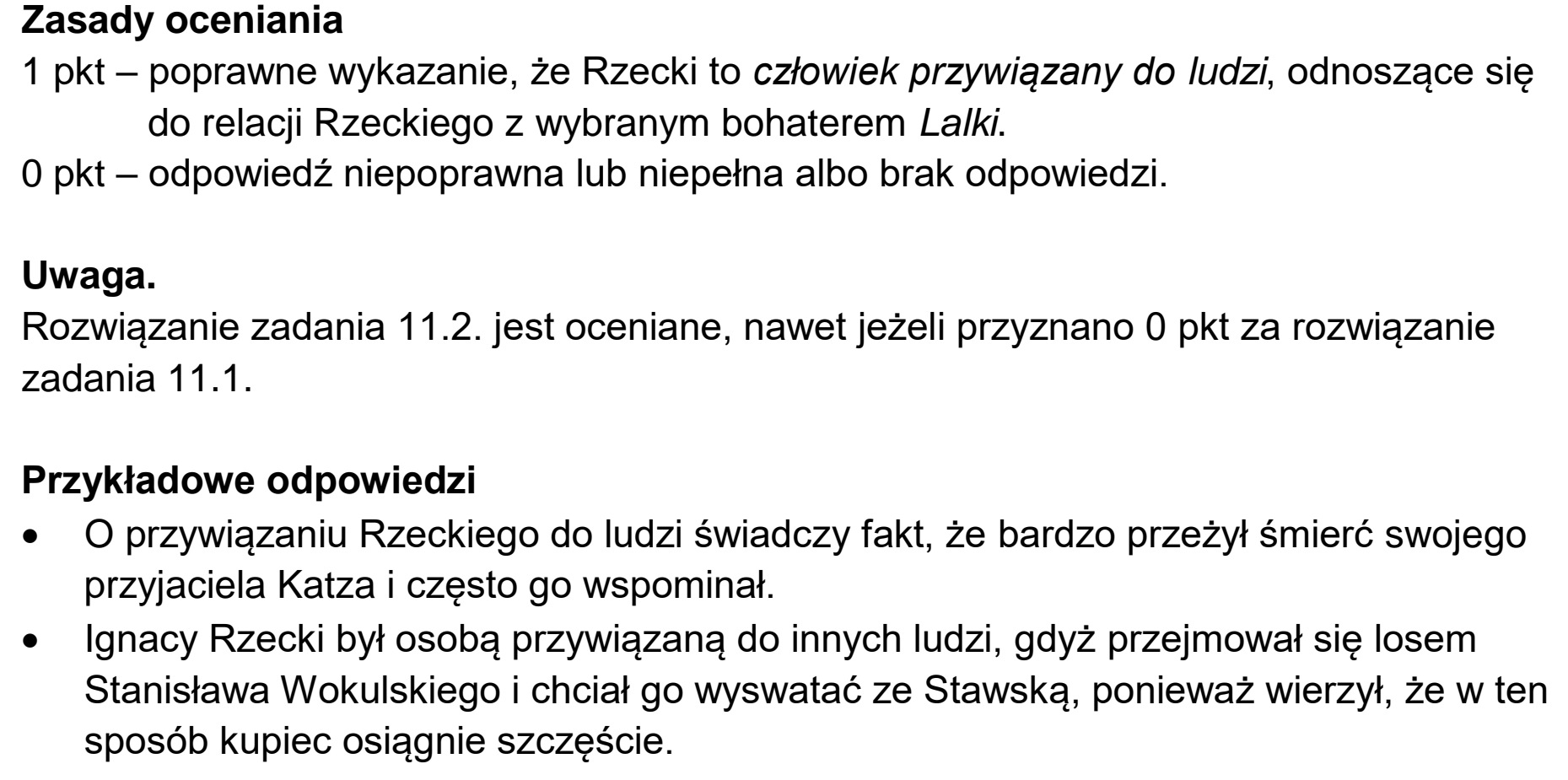 Matura, maj 2026, odpowiedź do zadania 11.2
