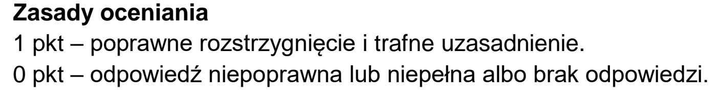 Matura, maj 2026, odpowiedź do zadania 12.1, fragment 1