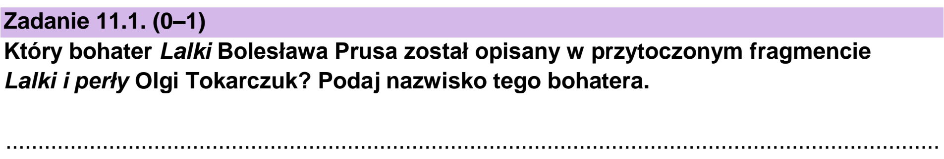 Matura, maj 2026, zadanie 11.1