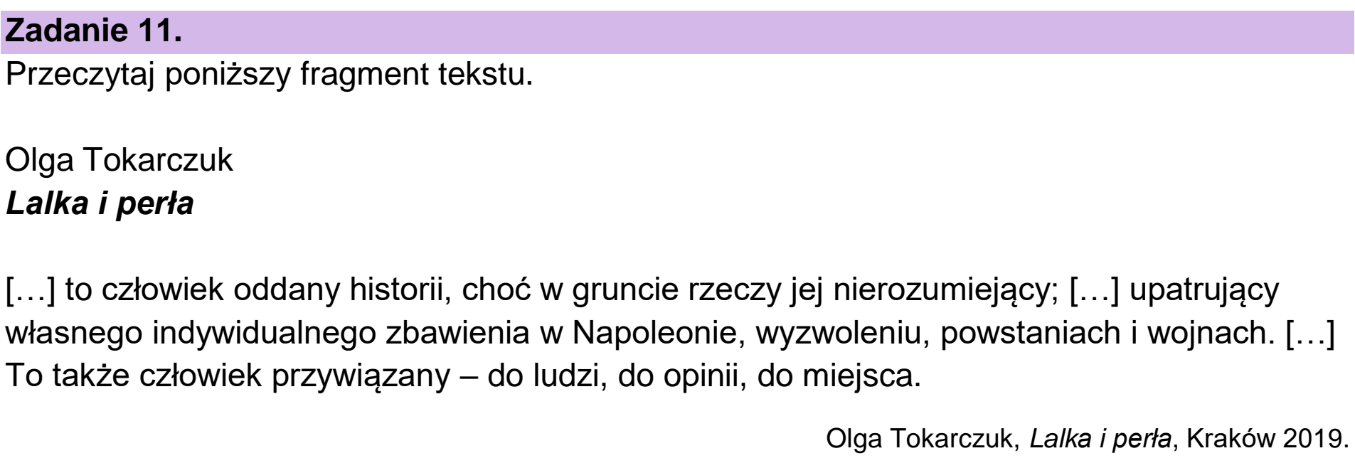 Matura, maj 2026, wstęp zadania 11