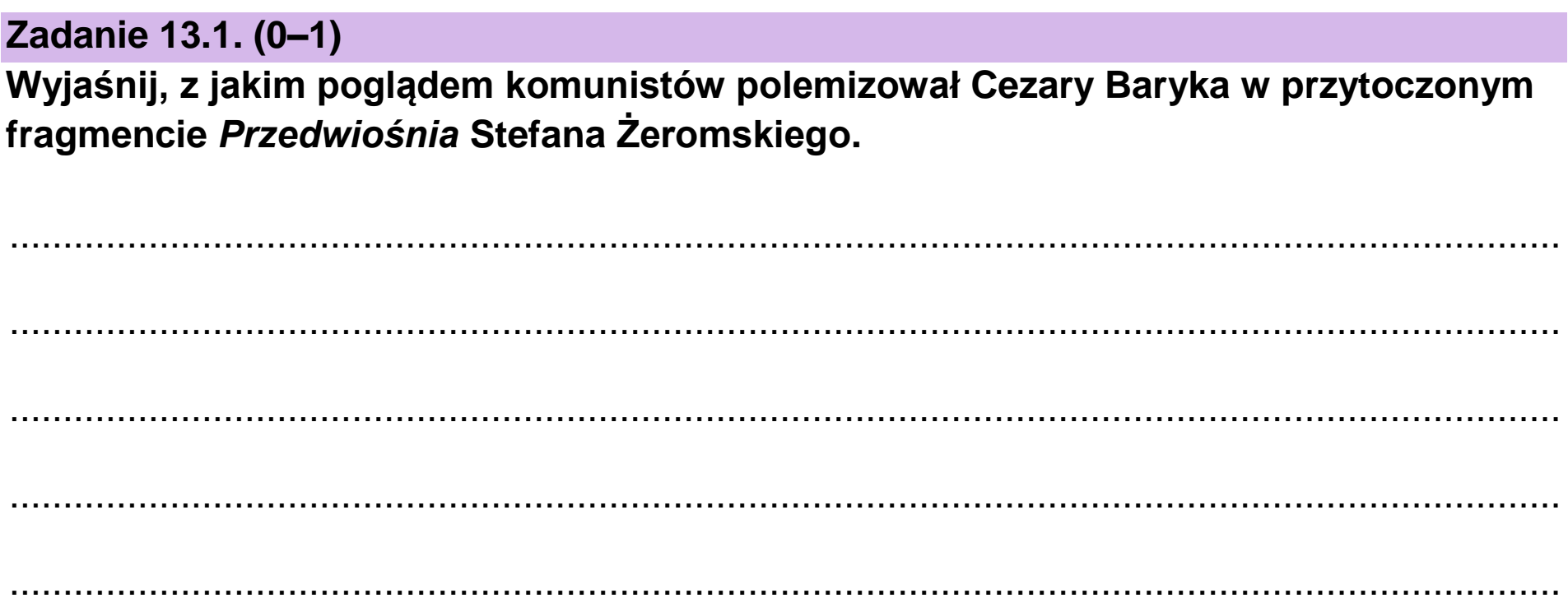 Matura, maj 2026, zadanie 13.1