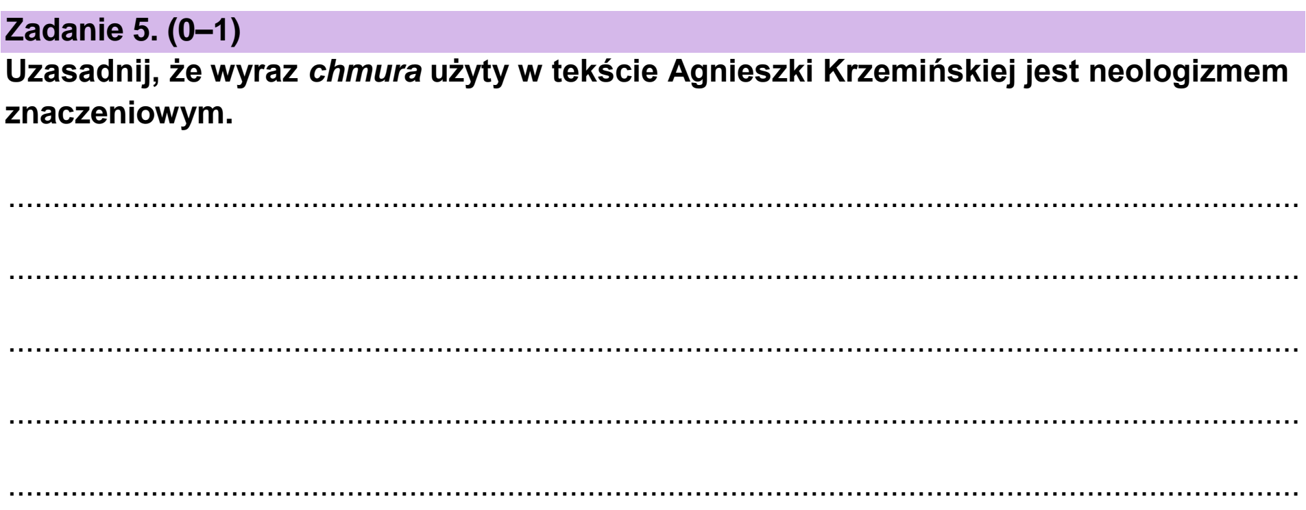 Matura, maj 2026, podgląd zadania 5