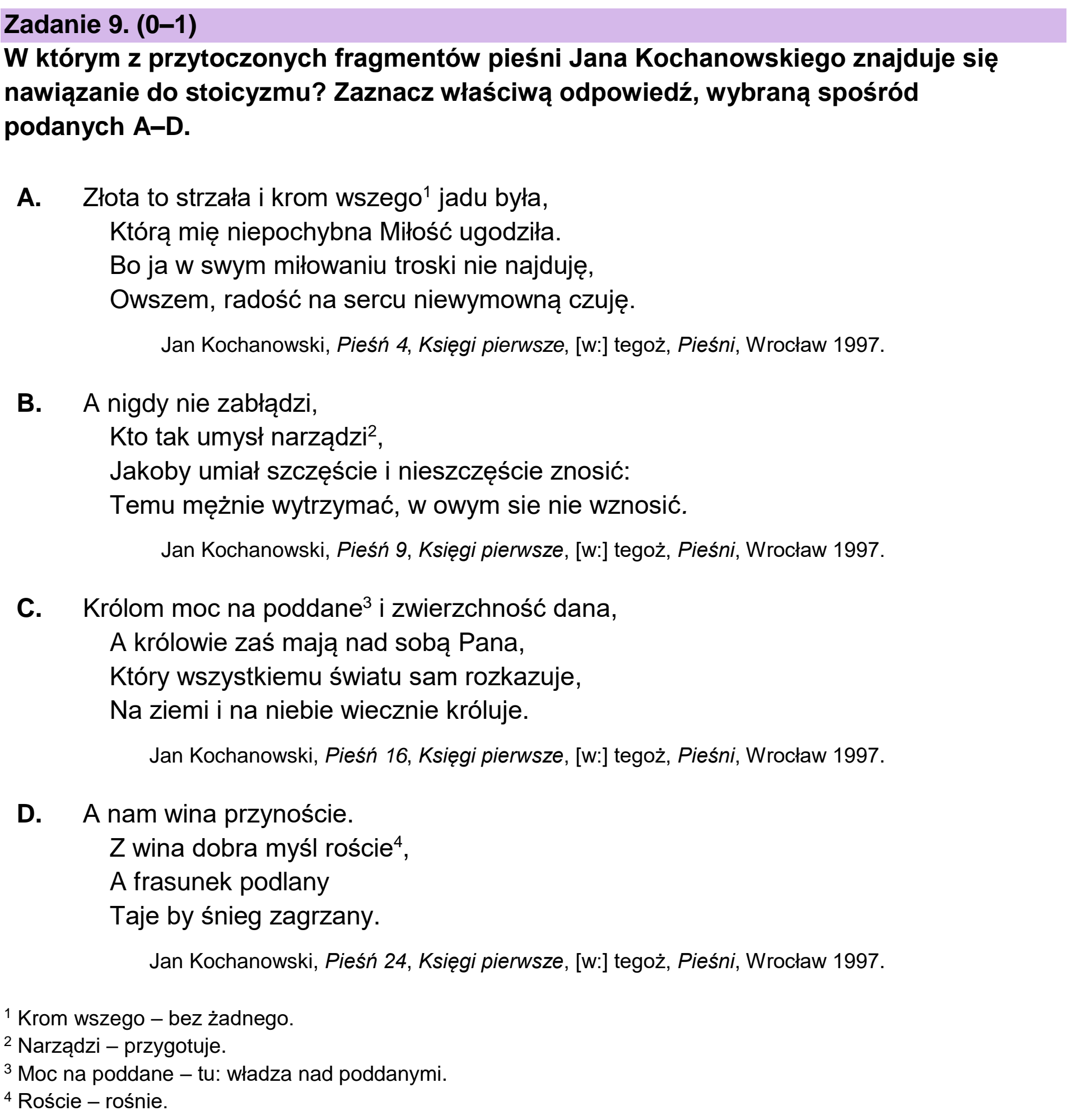 Matura, maj 2026, podgląd zadania 9
