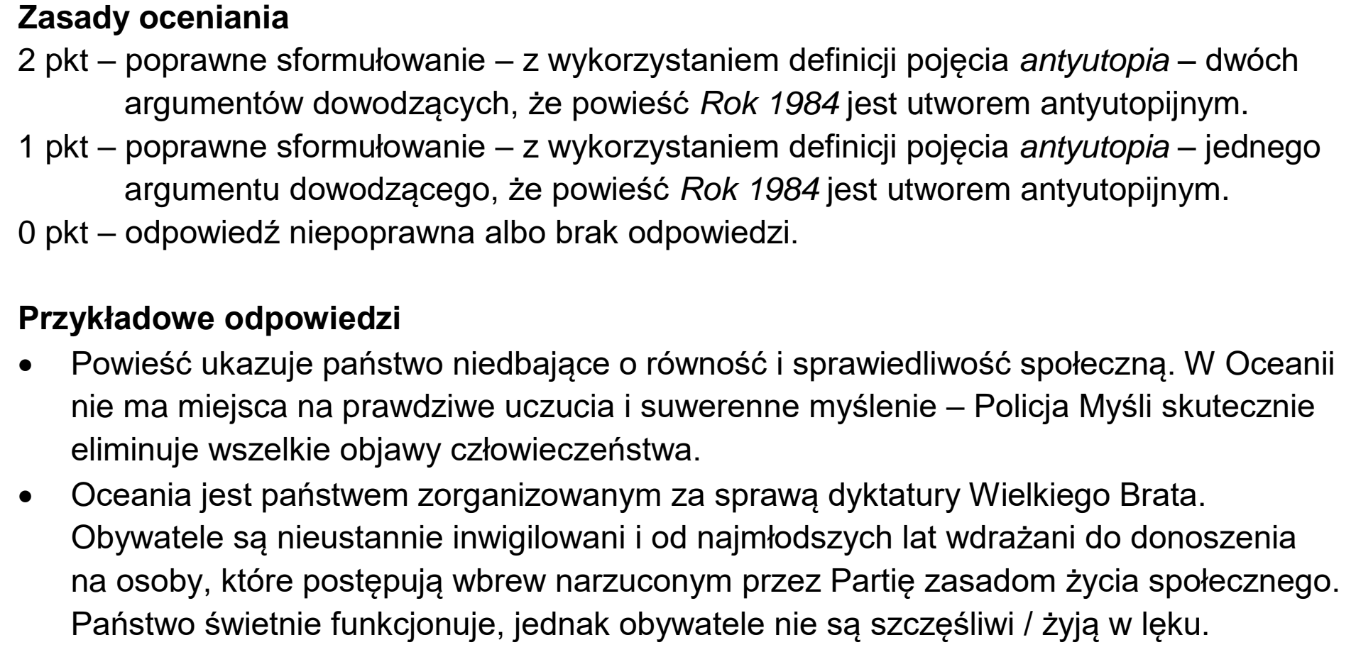 Matura próbna, marzec 2026, odpowiedź do zadania 15
