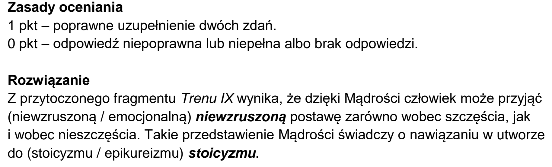 Matura próbna, marzec 2026, odpowiedź do zadania 8.1