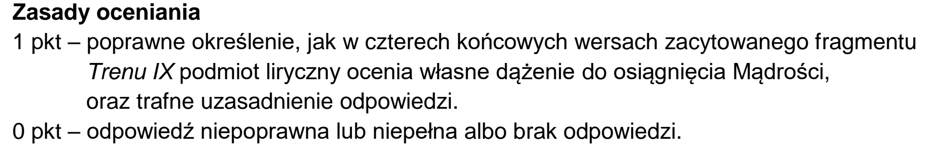 Matura próbna, marzec 2026, odpowiedź do zadania 8.2, fragment 1