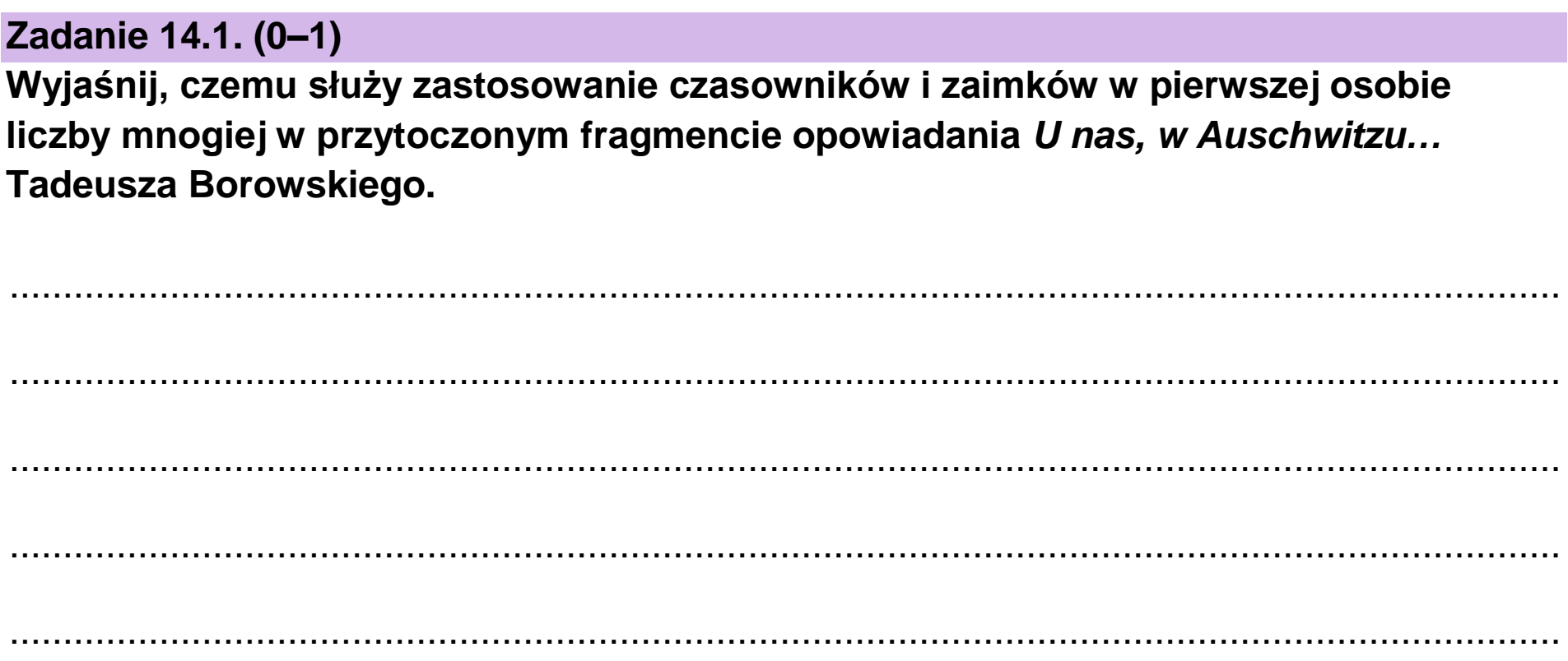 Matura próbna, marzec 2026, zadanie 14.1