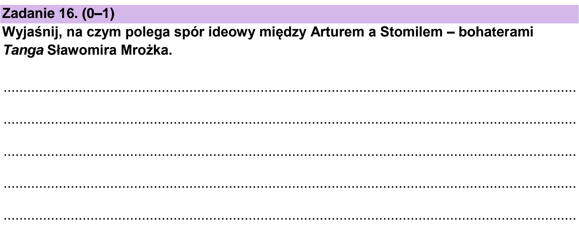 Matura próbna, marzec 2026, podgląd zadania 16