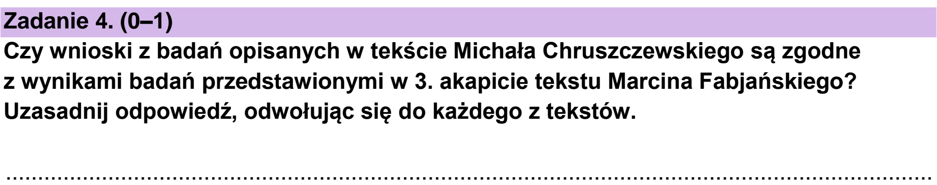 Matura próbna, marzec 2026, podgląd zadania 4