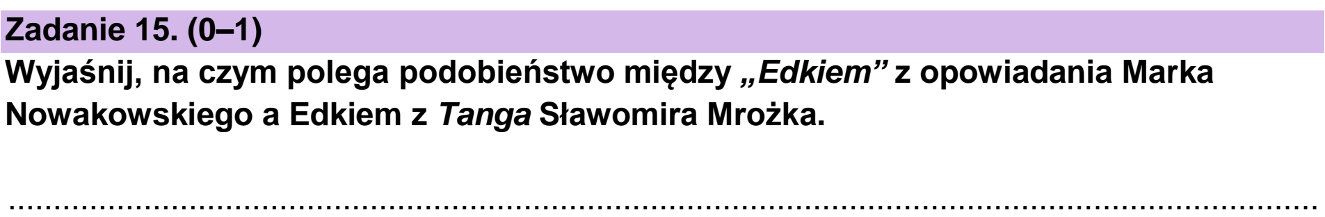 Matura próbna, wrzesien 2022, podgląd zadania 15