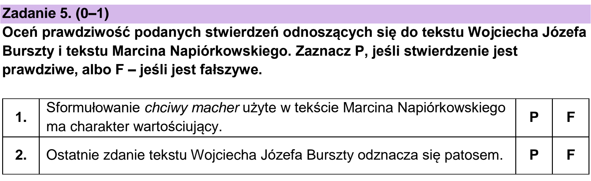 Matura próbna, wrzesien 2022, podgląd zadania 5