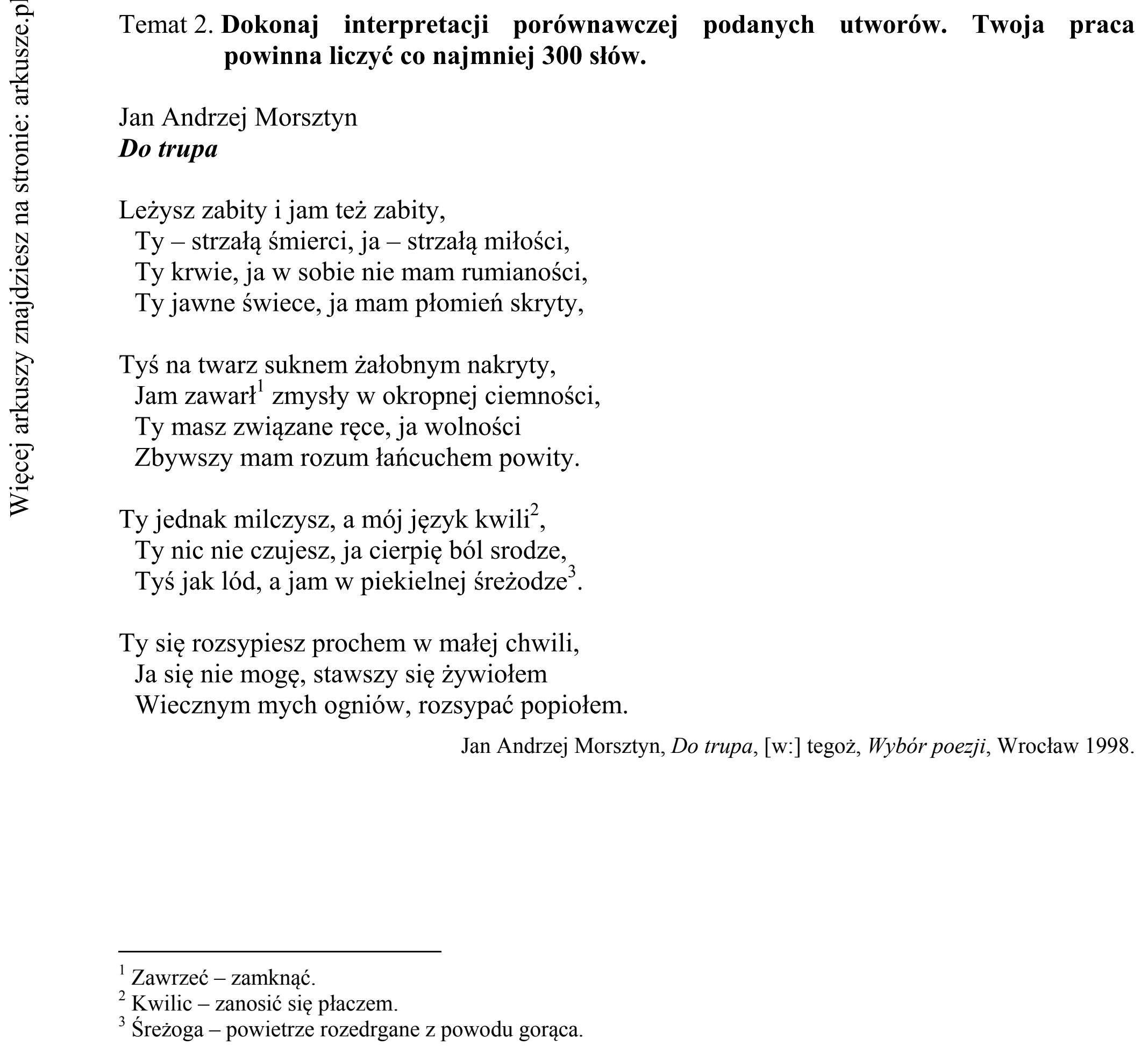 Matura dodatkowa, czerwiec 2015, podgląd zadania 2, fragment 1