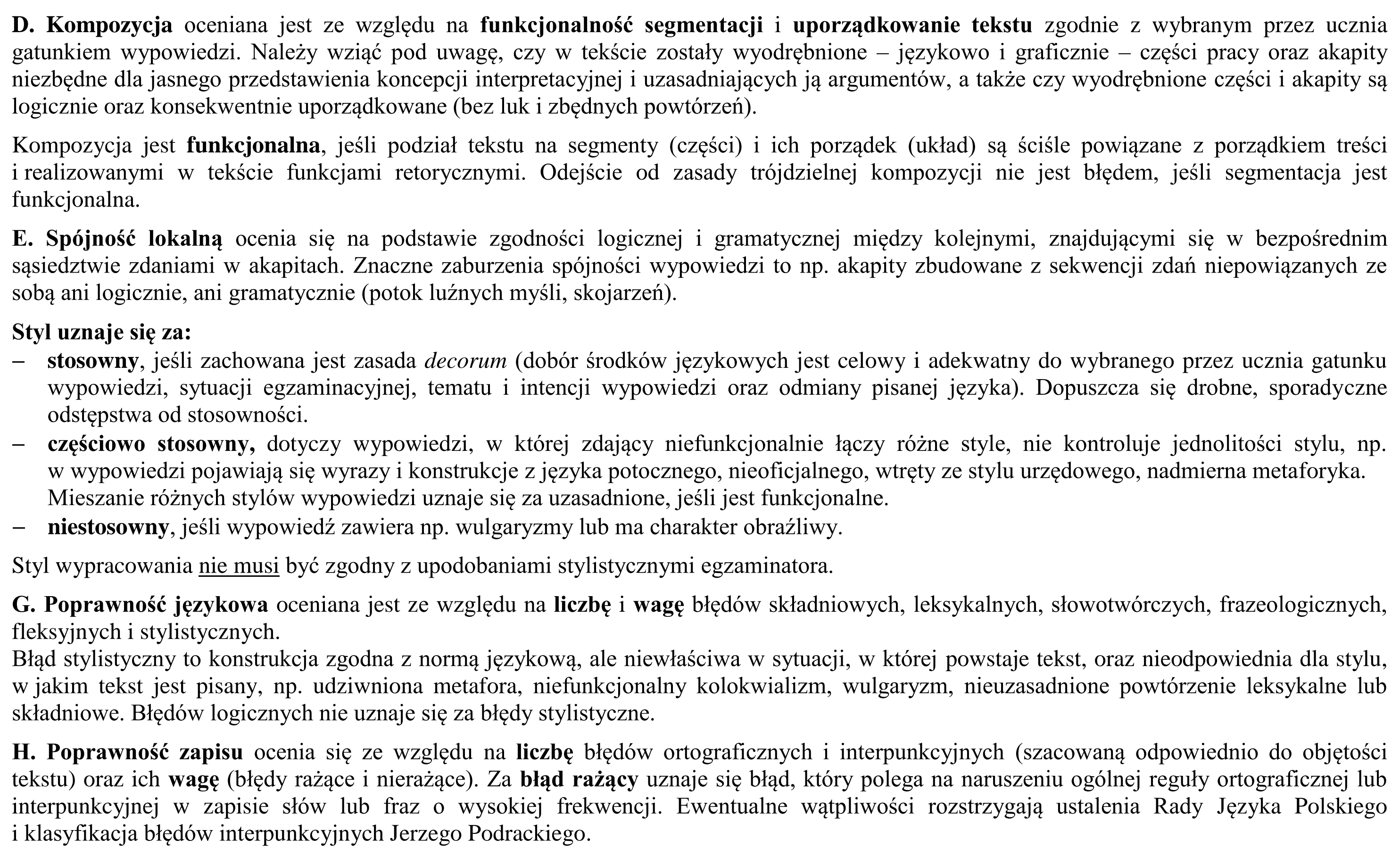 Matura dodatkowa, czerwiec 2018, odpowiedź do zadania 2, fragment 4