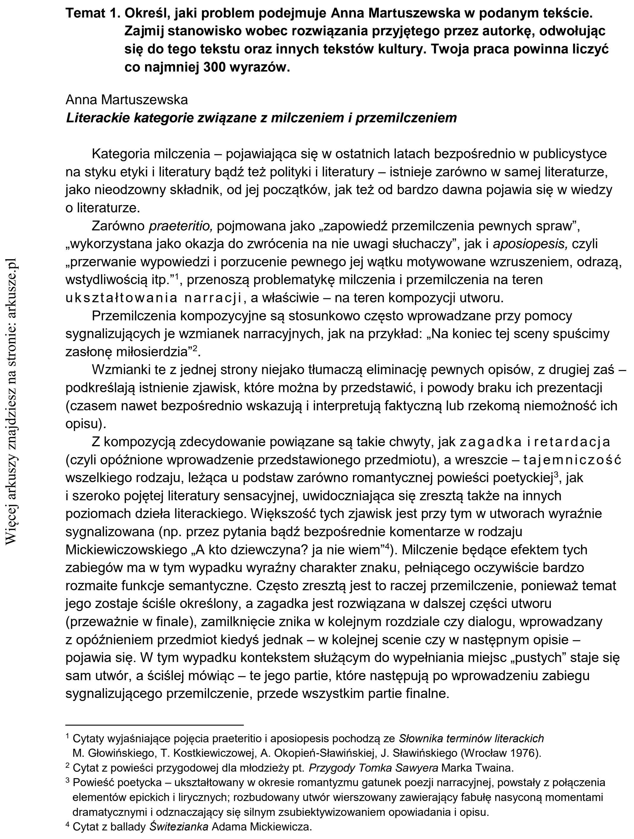 Matura dodatkowa, czerwiec 2022, podgląd zadania 1, fragment 1