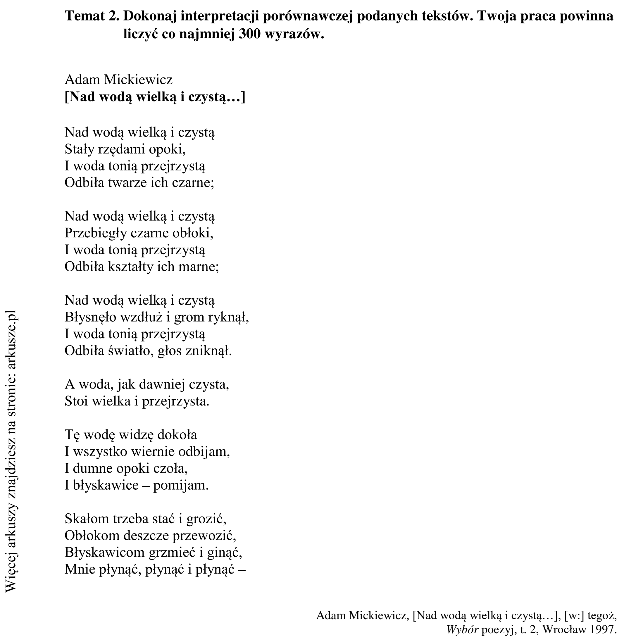 Matura dodatkowa, lipiec 2020, podgląd zadania 2, fragment 1